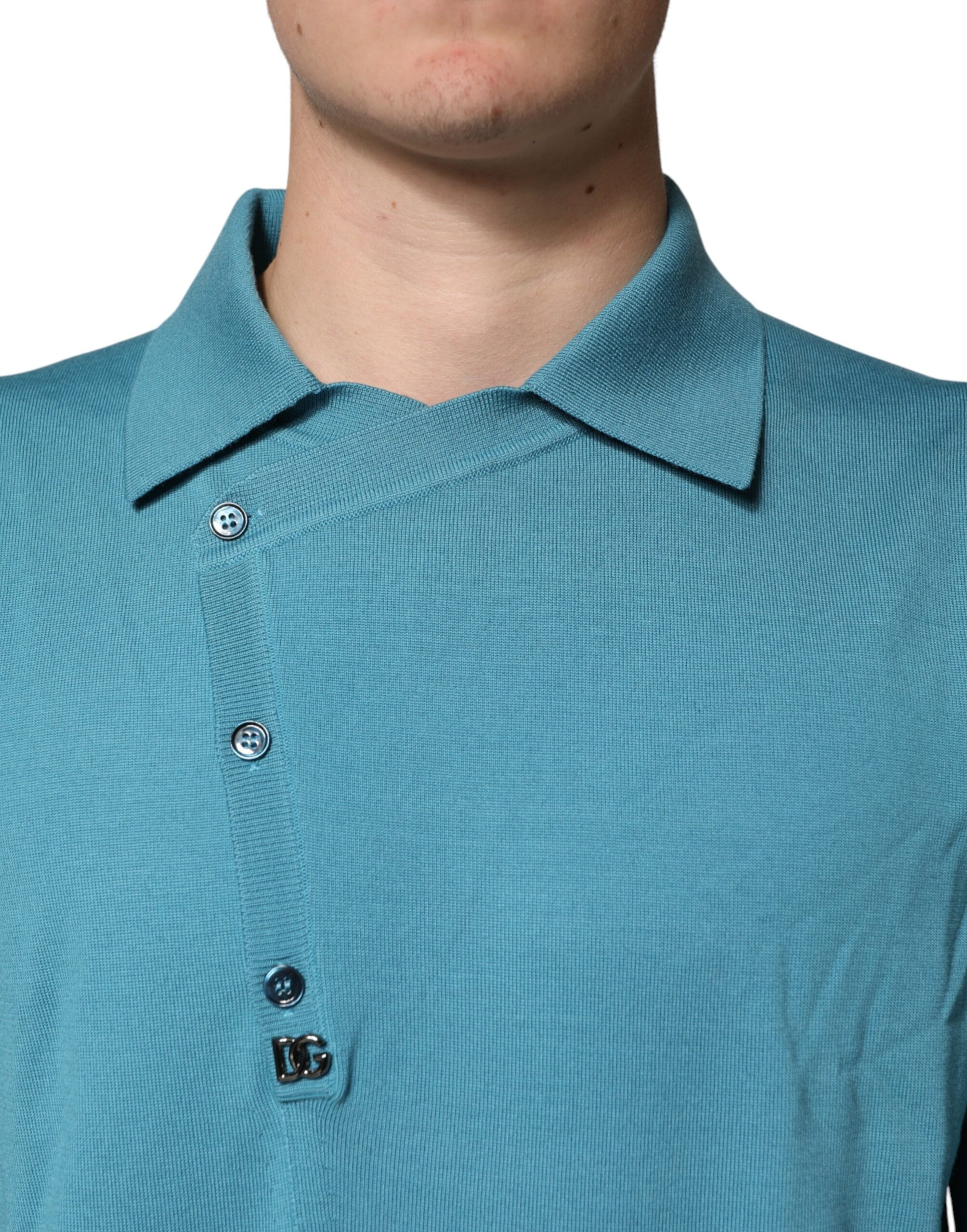 Dolce & Gabbana Long sleeve polo sweater