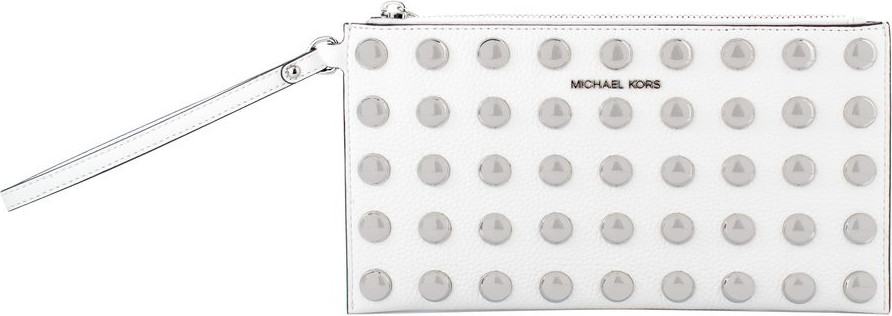 White Leather Clutch Bag