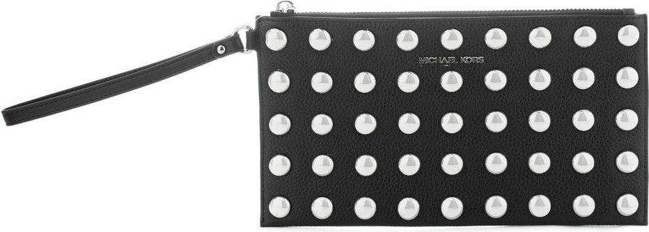 Brown Leather Clutch Bag Michael Kors