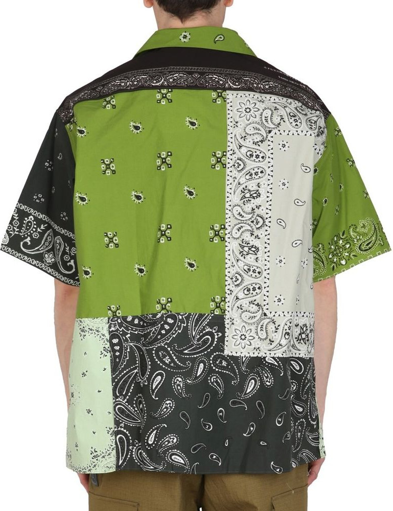 Bicolor Cotton Shortsleeve Shirt Kenzo