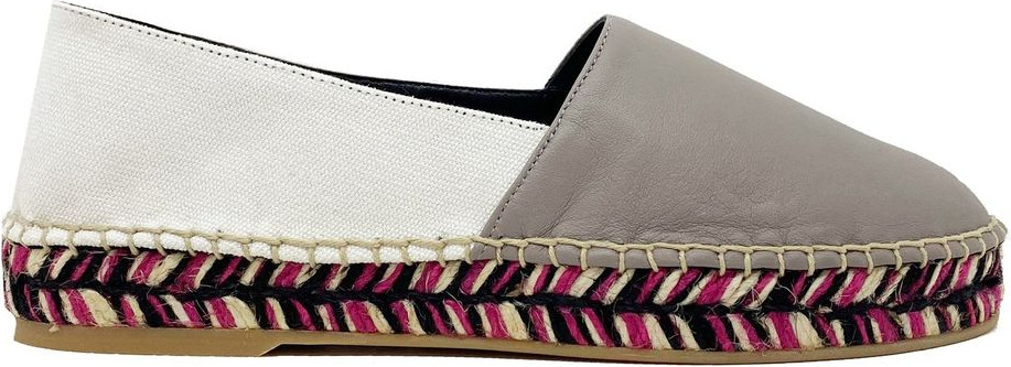 Off-White Beige Calfskin Espadrilles