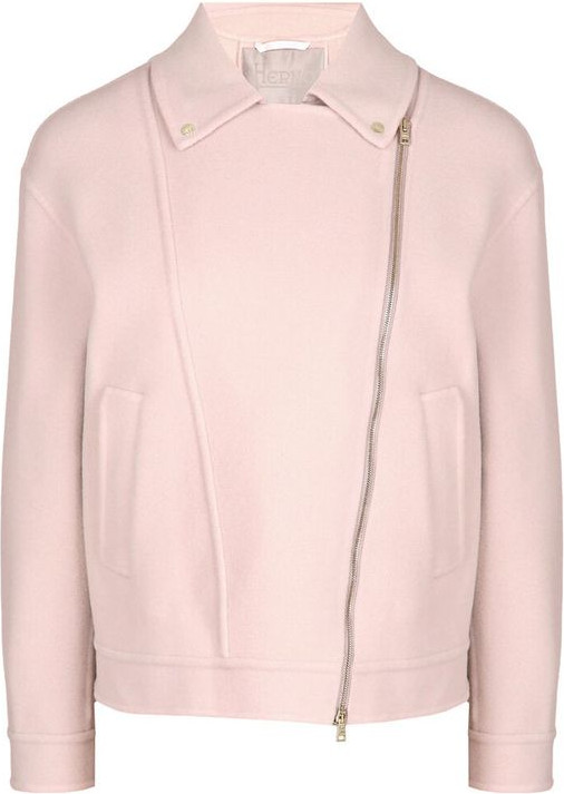 Multicolor Polyamide Biker Jacket by Herno
