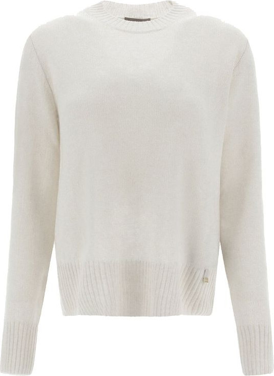 White Cashmere Sweater Herno