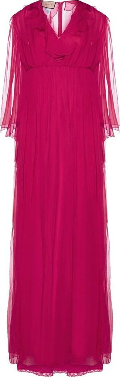 Mehrfarbiges Seiden-Freizeitkleid von Gucci