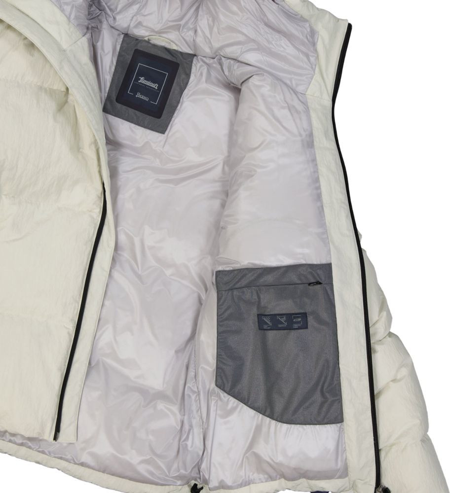 White Polyamide Shell Jacket Herno
