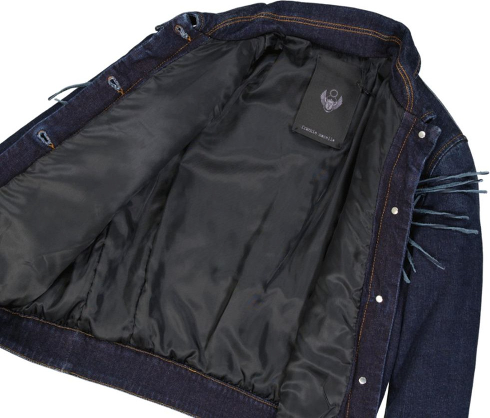 Blaue Jeansjacke aus Baumwolle
