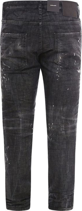 Schwarze Baumwoll-Jeans Denim Dsquared2