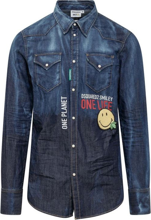 Blue Denim Shirt Dsquared2