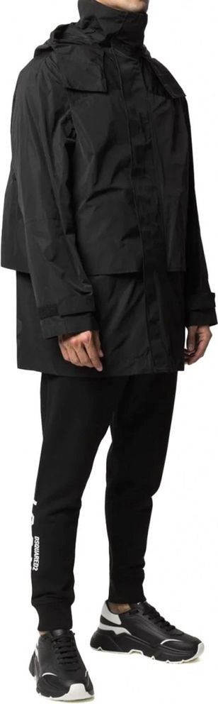Black Nylon Shell Jacket Dsquared2