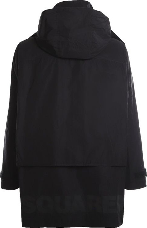 Black Nylon Shell Jacket Dsquared2