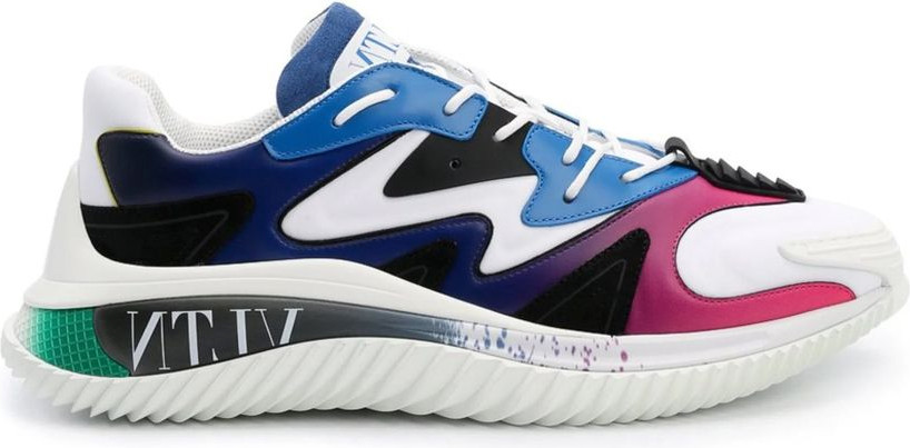 Белые спортивные кроссовки Valentino Garavani из ткани