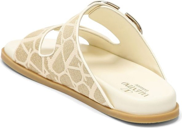 Женские сандалии Valentino Garavani из двухцветной ткани