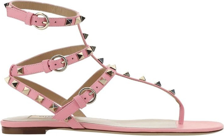 Calfskin Flat Sandals Valentino Garavani