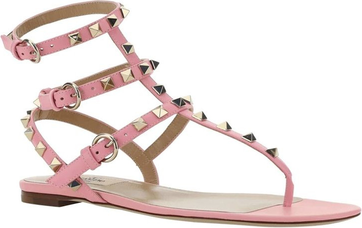 Calfskin Flat Sandals Valentino Garavani