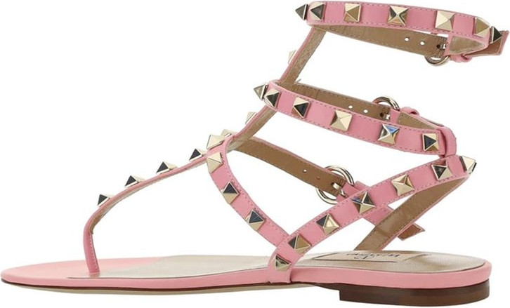 Calfskin Flat Sandals Valentino Garavani