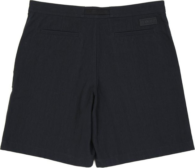 Black Cotton Bermuda Shorts Dior