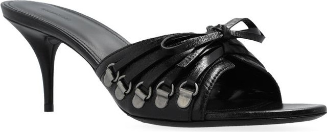 Босоножки Balenciaga на шпильке из натуральной кожи ягненка