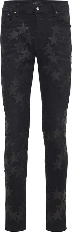 Серые хлопковые джинсы скинни Amiri