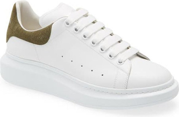 White Calfskin Low Top Sneakers Alexander McQueen