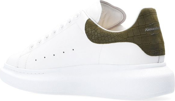 White Calfskin Low Top Sneakers Alexander McQueen