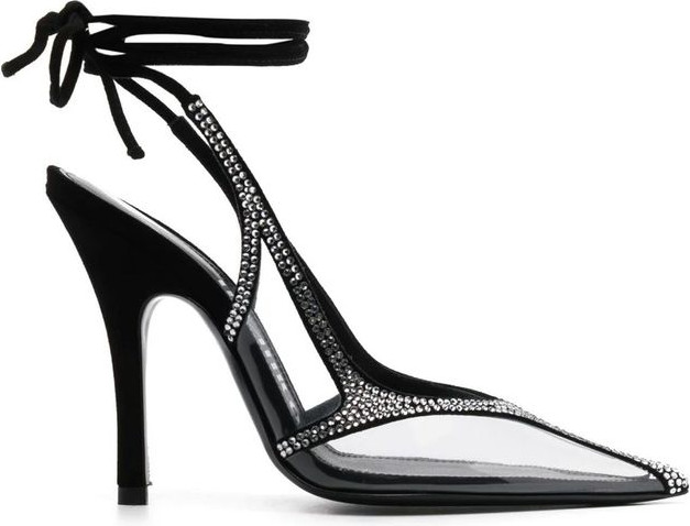 Black Pvc Platform Pumps The Attico
