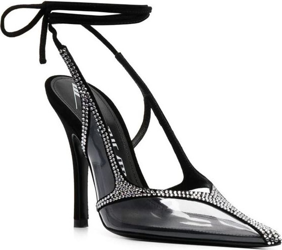 Black Pvc Platform Pumps The Attico