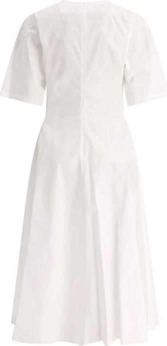 White Cotton Casual Dress ALAÏA
