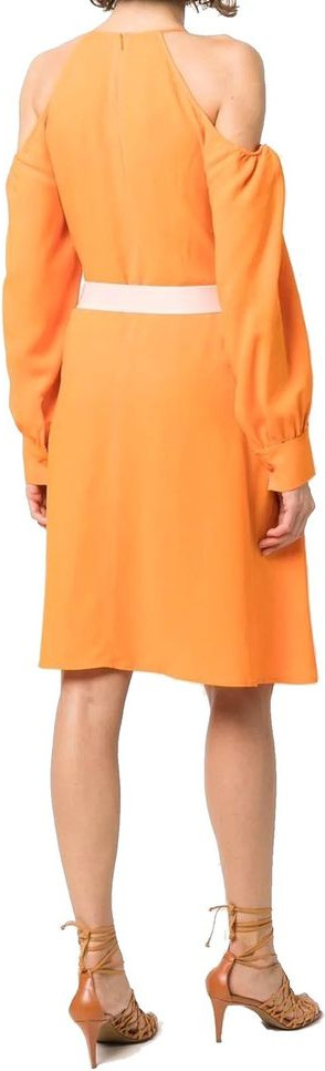 Orange Viscose Casual Dress Stella McCartney