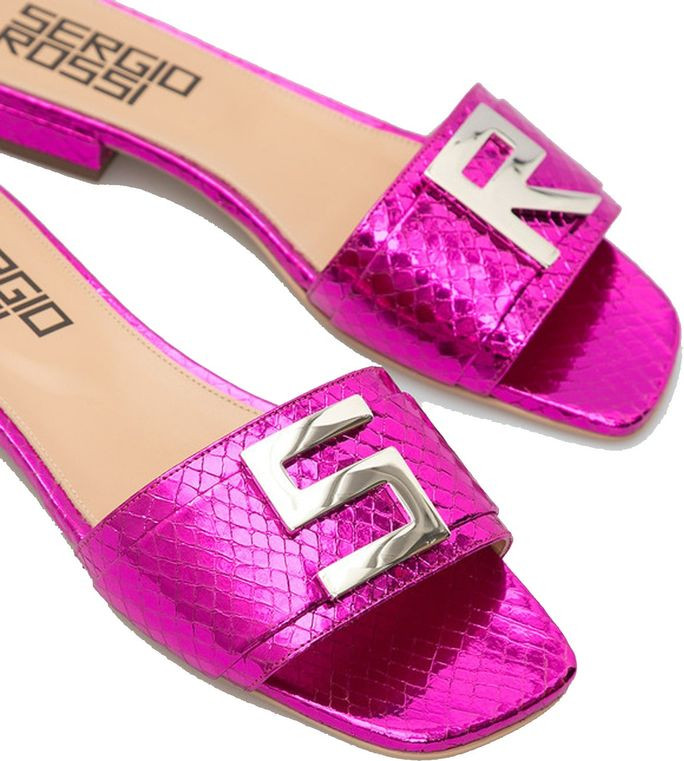 Босоножки Sergio Rossi Multicolor из телячьей кожи