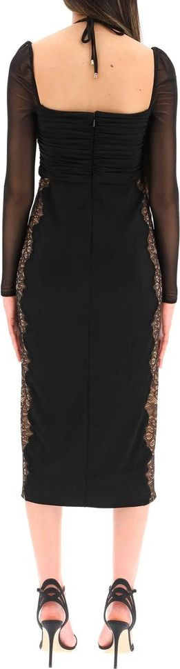 Schwarzes Polyester-Cocktailkleid von Self-Portrait