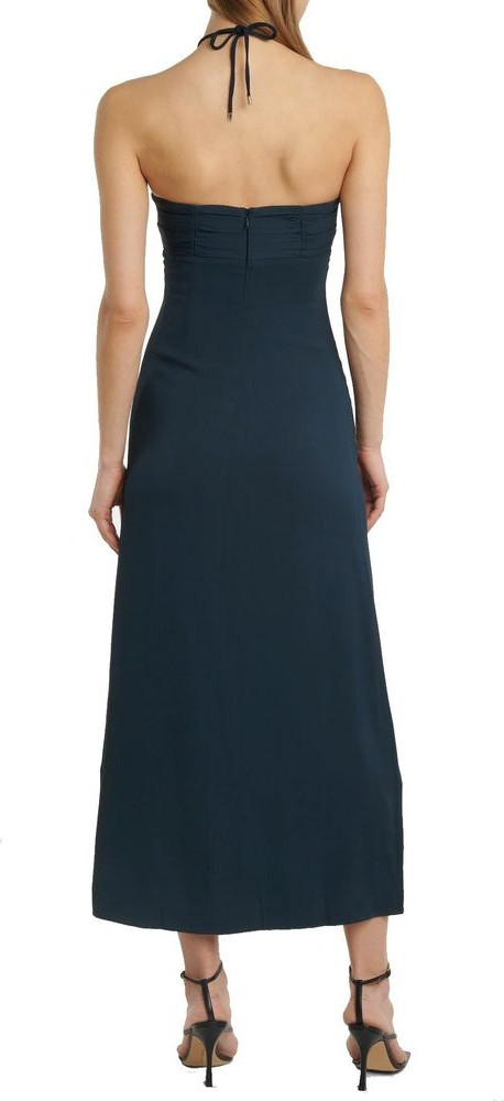 Gray Viscose Casual Dress