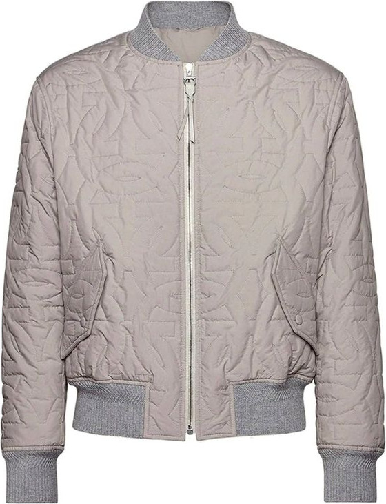 Graue Bomberjacke aus Polyester von Salvatore Ferragamo