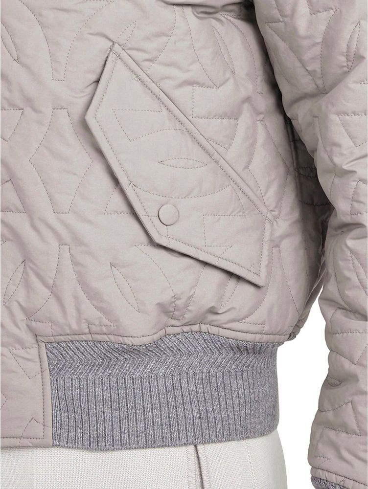 Graue Bomberjacke aus Polyester von Salvatore Ferragamo