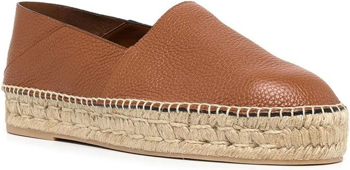 Valentino Garavani Brown Calfskin Espadrilles