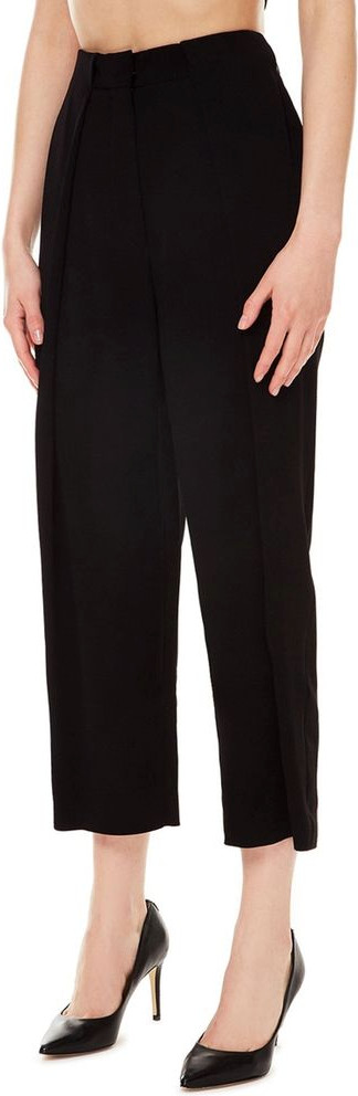 Balmain Black Viscose Casual Pants