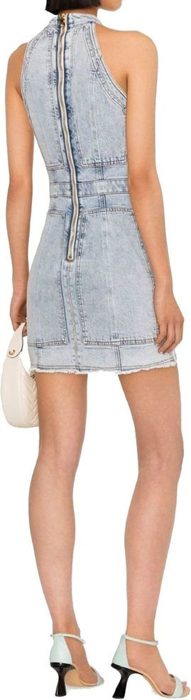 Balmain Blauw Katoen Casual Jurk