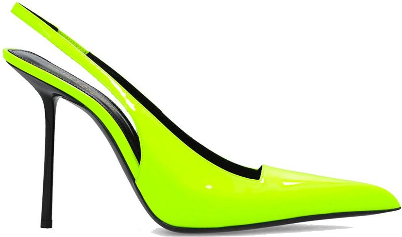 Saint Laurent Bicolor Calfskin Platform Pumps