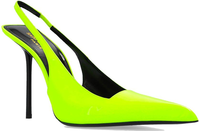 Saint Laurent Bicolor Calfskin Platform Pumps