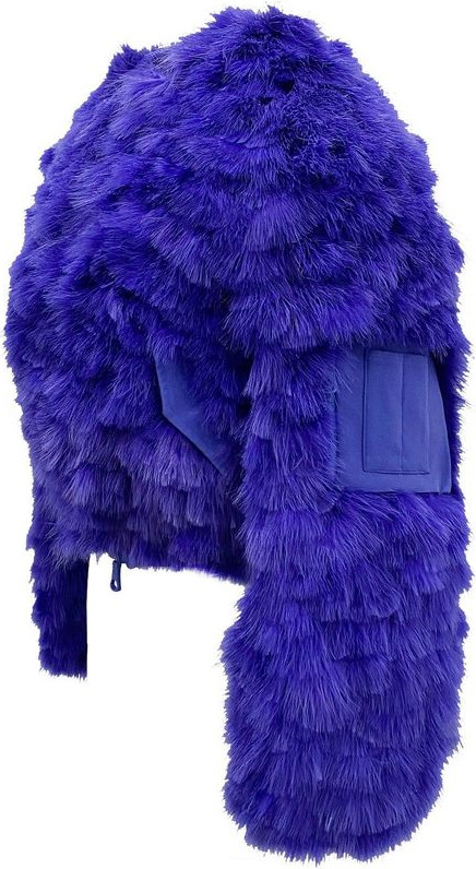 Blue Feather Bomber Dsquared2