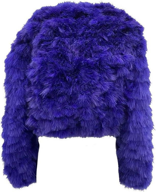 Blue Feather Bomber Dsquared2
