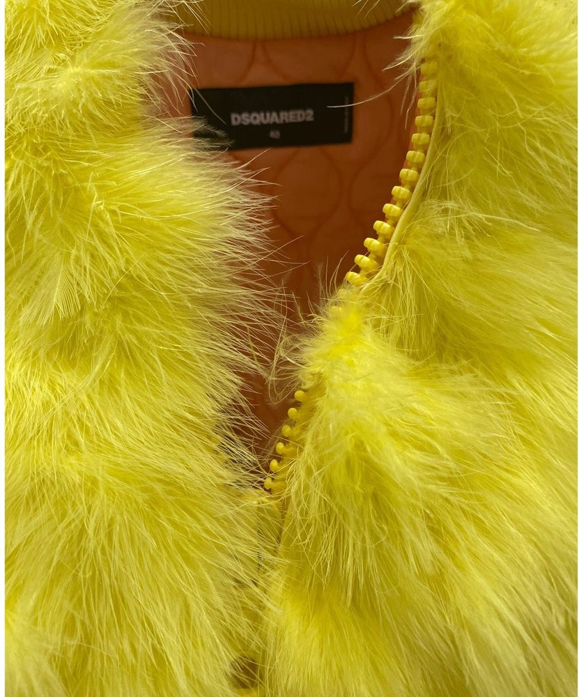 Bicolor Feather Bomber Dsquared2