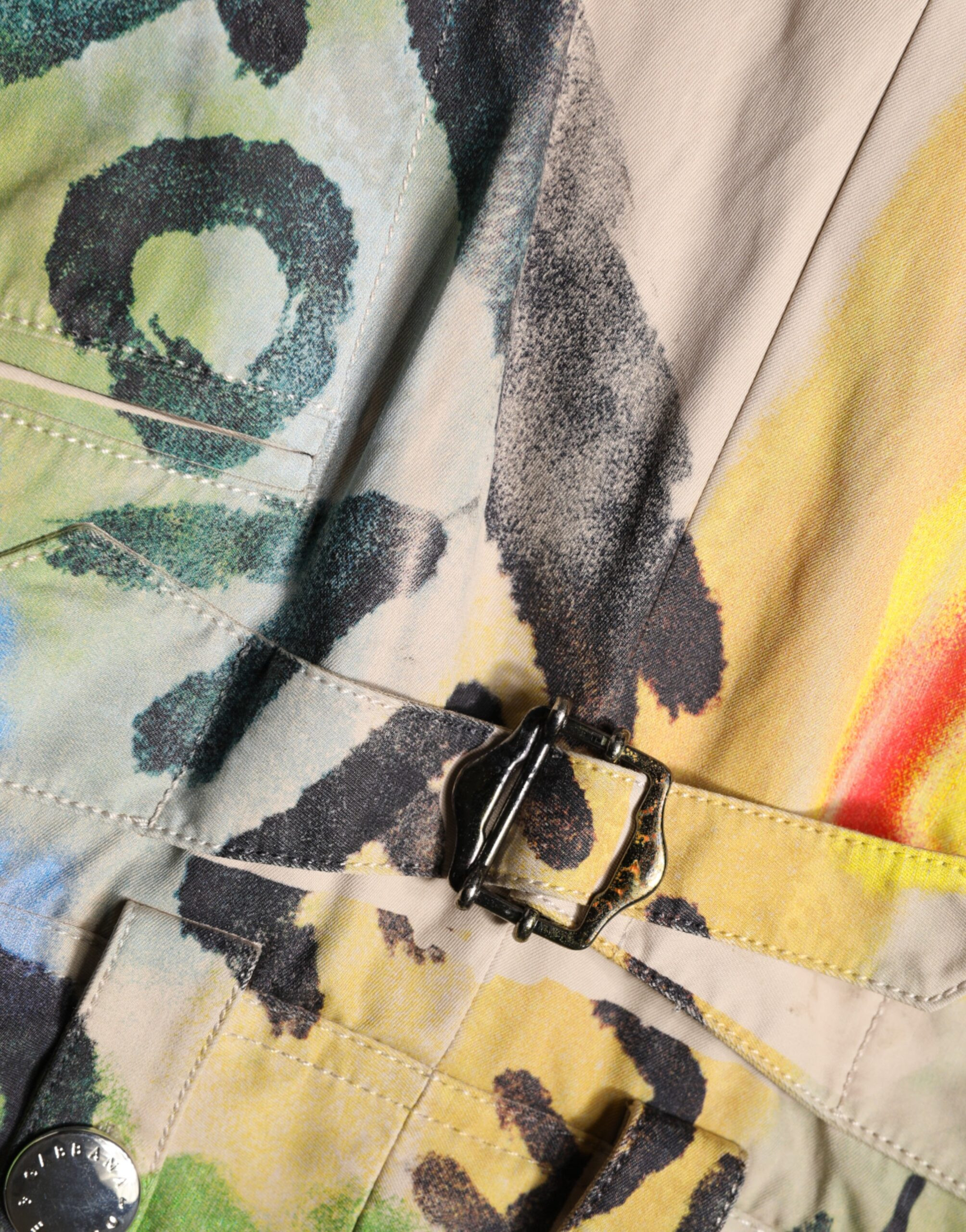 Multicolor Graffiti HighWaist Bermuda Shorts Dolce & Gabbana