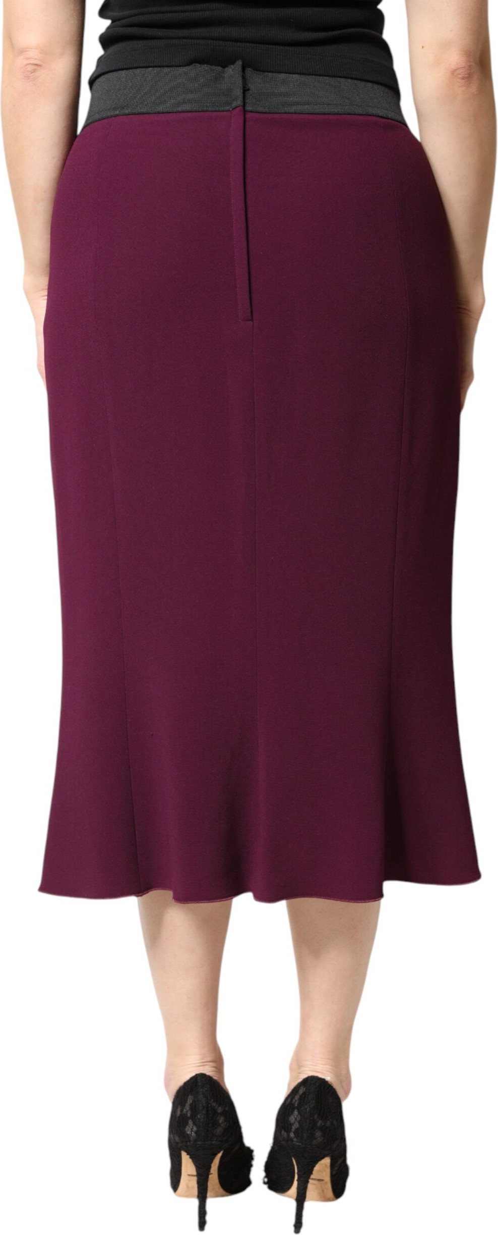 Dolce & Gabbana Mid Waist Pencil Cut Midi Rock