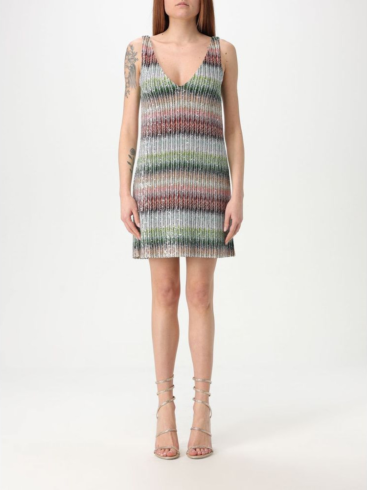 Missoni Zweifarbiges Viskose-Cocktailkleid
