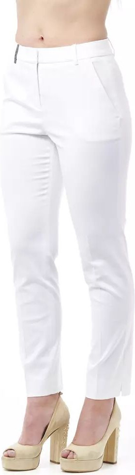 Weiße Baumwollhose Peserico