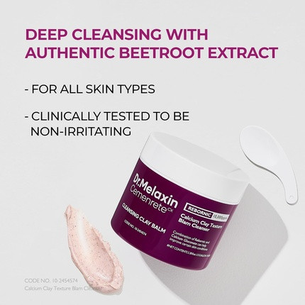 Clay Balm Makeup Remover Dr. Melaxin Beetroot Deep Cleansing