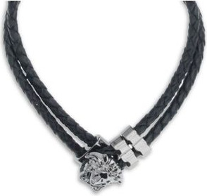 Браслет Versace Black Calf Leather Bos Taurus