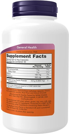 NOW Modified Citrus Pectin Capsules
