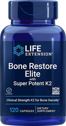 Supplement Life Extension Bone Restore Elite mit hochwirksamem K2