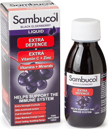 Sambucol Natural Black Elderberry Extra Defence with Vitamins and Minerals